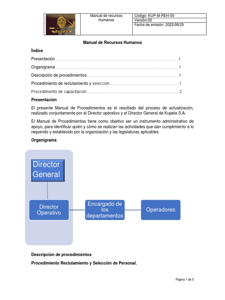 Manual de Recursos Humanos | Descargar gratis PDF | Reclutamiento