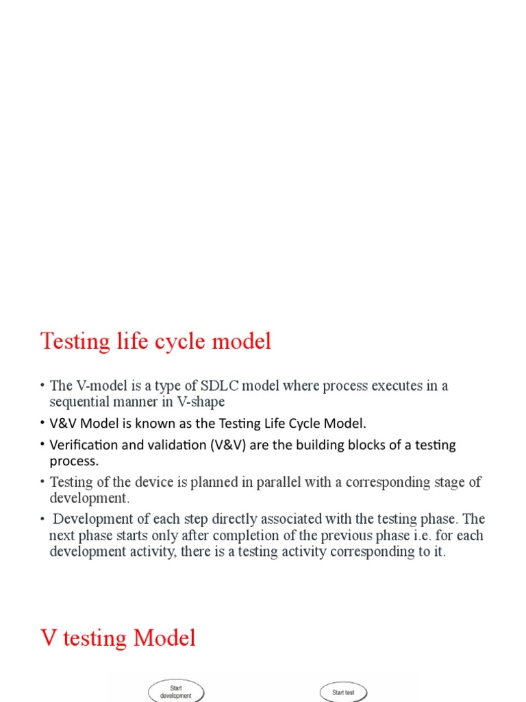 V&V Model in Software Testing | PDF | Software Testing | Computer ...