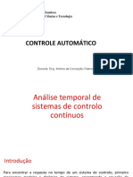 Análise temporal de sistemas de controlo contínuos