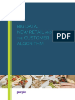Big Data New Retail Background Purple