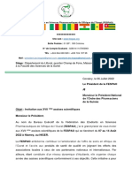 Lettre Invitation Aux Assises Guinée.