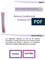 Reforma Constitucional Político Electoral