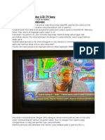 Mengatasi Gambar Blur LCD TV Sony