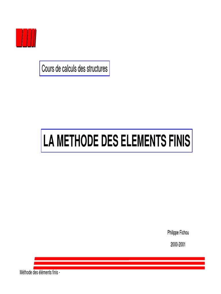La Methode Des Elements Finis | PDF | Méthode des éléments finis ...