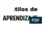 Estilos de Aprendizaje