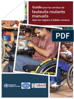 Guide Pour Les Services de Fauteuils Roulants Manuels Dans Les Regions A Faibles Revenus