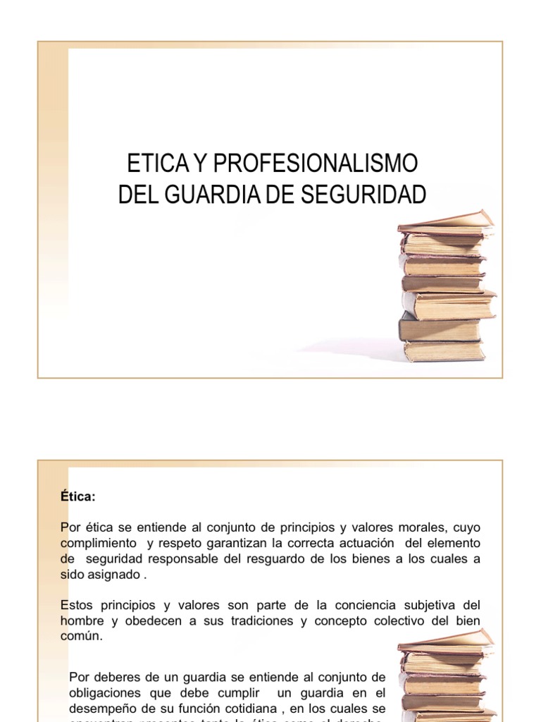 Etica y Profecionalismo | PDF