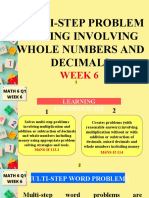 Math 6 - q1 - w6 - Multi-Step Problem Solving Involving Word Problem