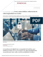 A Redoblar Esfuerzos - Estos Delitos Vulnerarán La Ciberseguridad en 2021 - TENDENCIAS - GESTIÓN