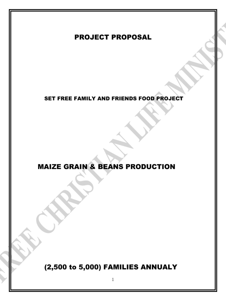 Maize & Beans Farming Project Proposal | PDF | Emergency Management ...