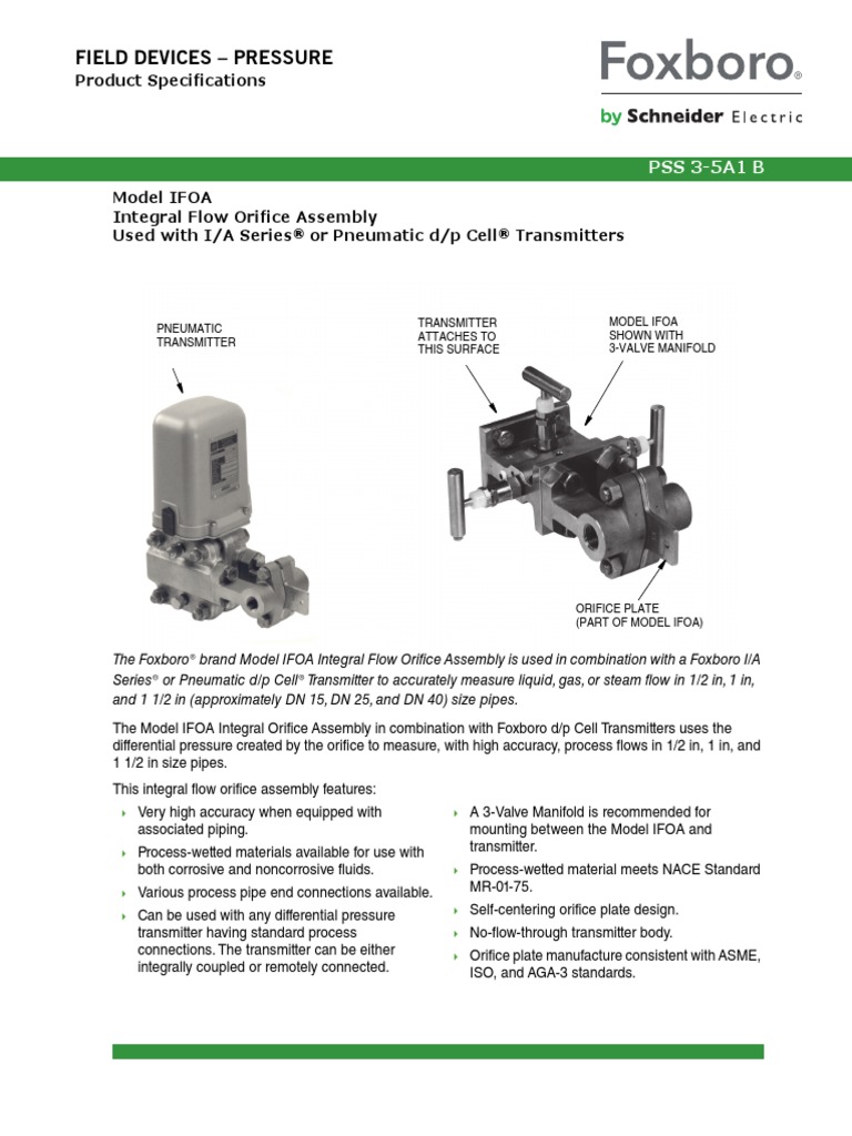 Foxboro - PSS 3-5A1 B - IFOA | PDF | Computers