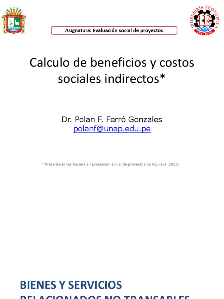 Análisis de Costos y Beneficios Sociales | PDF | Mercado (economía ...