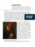 Humanismo Renascentista e Giovanni Pico Della Mirandola