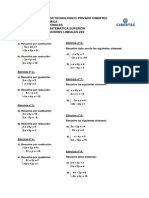 Cero - Sist. de Ecuac. 2X2 - 2021 - B