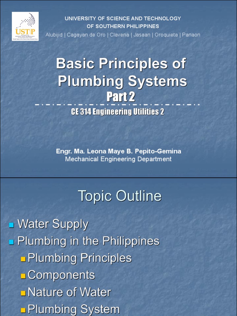 Lecture 2 Water Supply Distribution System PDF Water