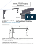 Dimensionamento de guindaste giratório