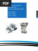 Air Insulated Switch Disconnector Same As Abb Nal, Nalf - Nal, Nalf - Up To 36KV - Up To 1250A