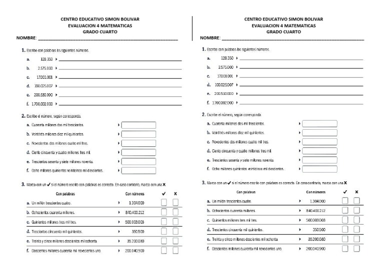 Evaluacion4 Matematicas | PDF | Crecimiento personal y profesional