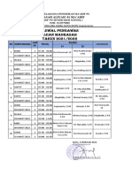 Jadwal Pengawas UAM