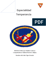 Especialidad Temperancia