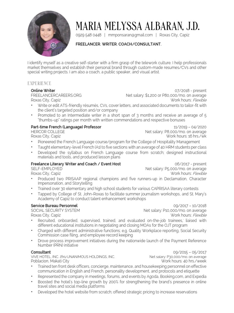 Sample Resume (International Standard) | PDF | Résumé | Digital Marketing