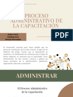 Proceso administrativo de capacitación