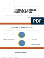 Aprendizaje significativo Ausubel