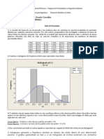 Análise estatística de dados de engenharia