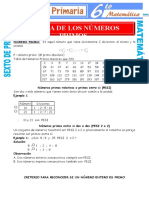 Teoria de Los Numeros Primos para Sexto de Primaria