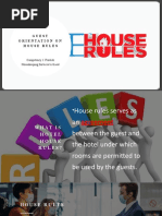 Guest Orientation On House Rules