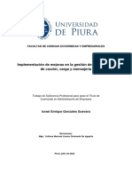 Implementación de Mejoras en La Gestión de Una Empresa de Courier, Carga y Mensajería