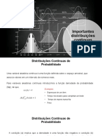 Distribuições de Probabilidade Continuas