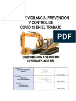 Plan de Vigilancia y Control Contra El Covid-19