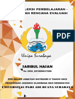 7.k. Refleksi Pembelajaran - Pembuatan Rencana Evaluasi - 201900637200 - SARIBUL HASAN