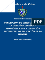 Concepcion de Direccion para La - Hernandez Perez, Yanet