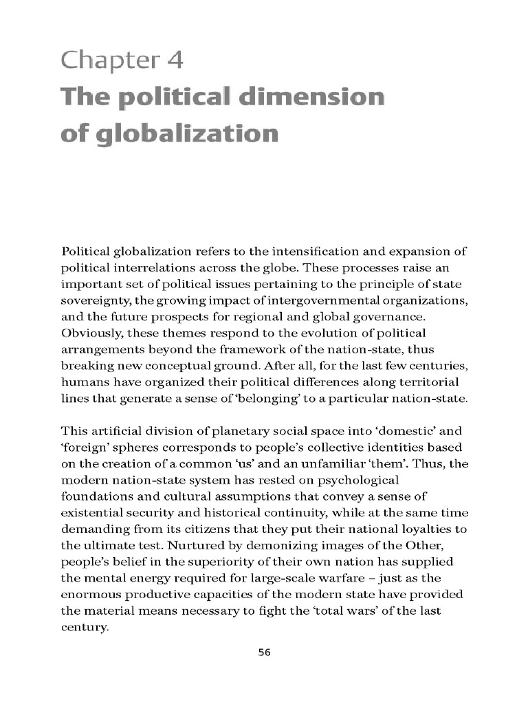 Political Globalization and Nation-States | PDF | Globalization ...