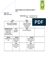 Plan Ciencias Sociales 7mo Grado 3 Al 7 de Octubre