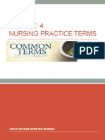Module Nursing Practice Common Terms AZ