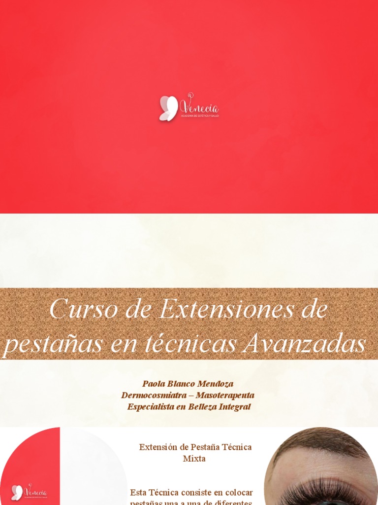 Curso Avanzado de Extensiones de Pestañas | PDF