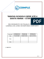 5a. Procedimiento de Limpieza de Acero