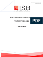 FOU104 - Business Academic Skills - T3 2022 - Final Learning Guide