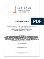 DMC-JCD0263-0918 Diseño Mezclas de 3000 Psi Intervencion Fisica Fase I Inmueble A Cargo de IPS - Bogota