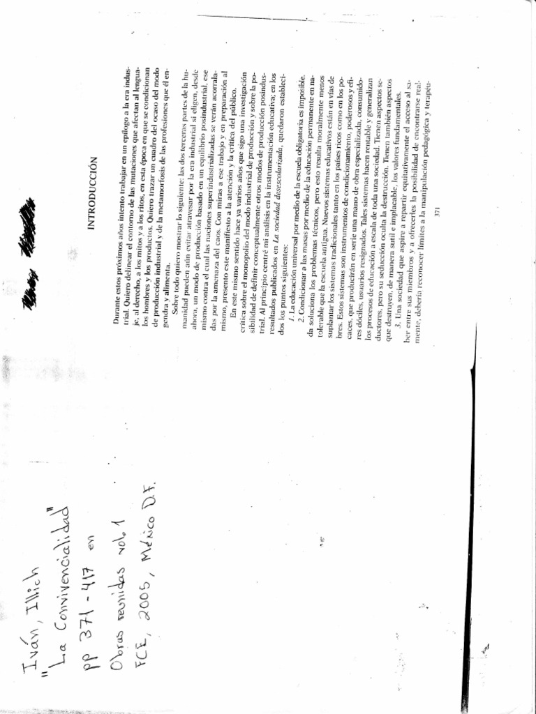 4) Ivan Illich La convivencialidad.PDF PDF