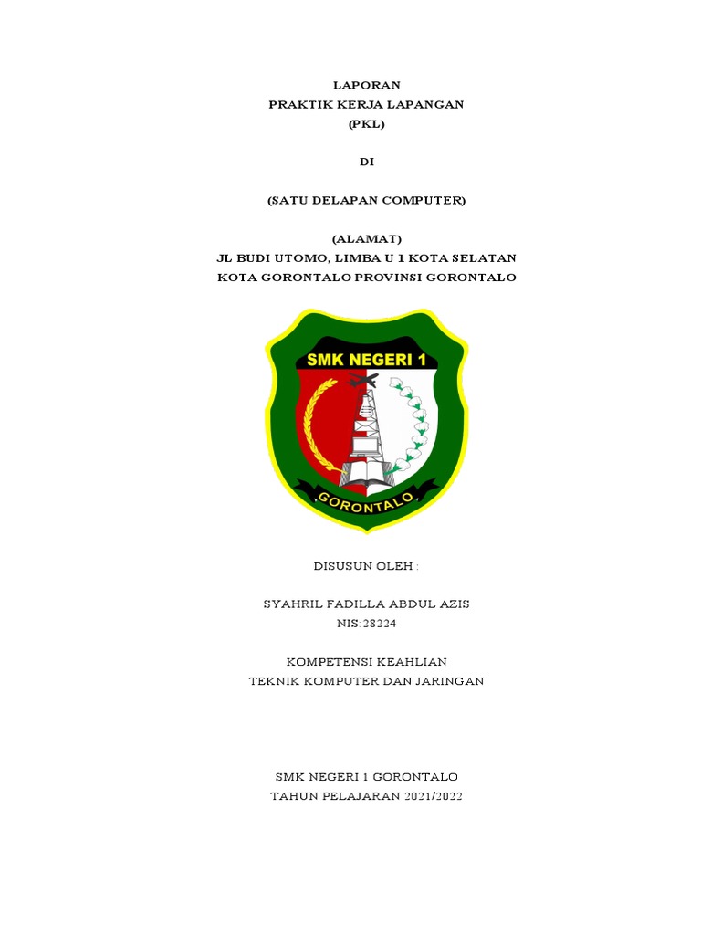 Laporan PKL di Satu Delapan Computer | PDF | Karier & Perkembangan
