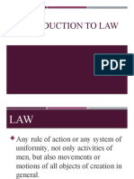 SESSION 1 - Introduction To Law