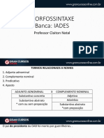 Morfossintaxe: termos relacionados a nomes