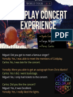 Coldplay Concert Experience