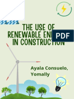 The use of renewable energies in construction