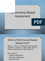 Performance Based Assessment