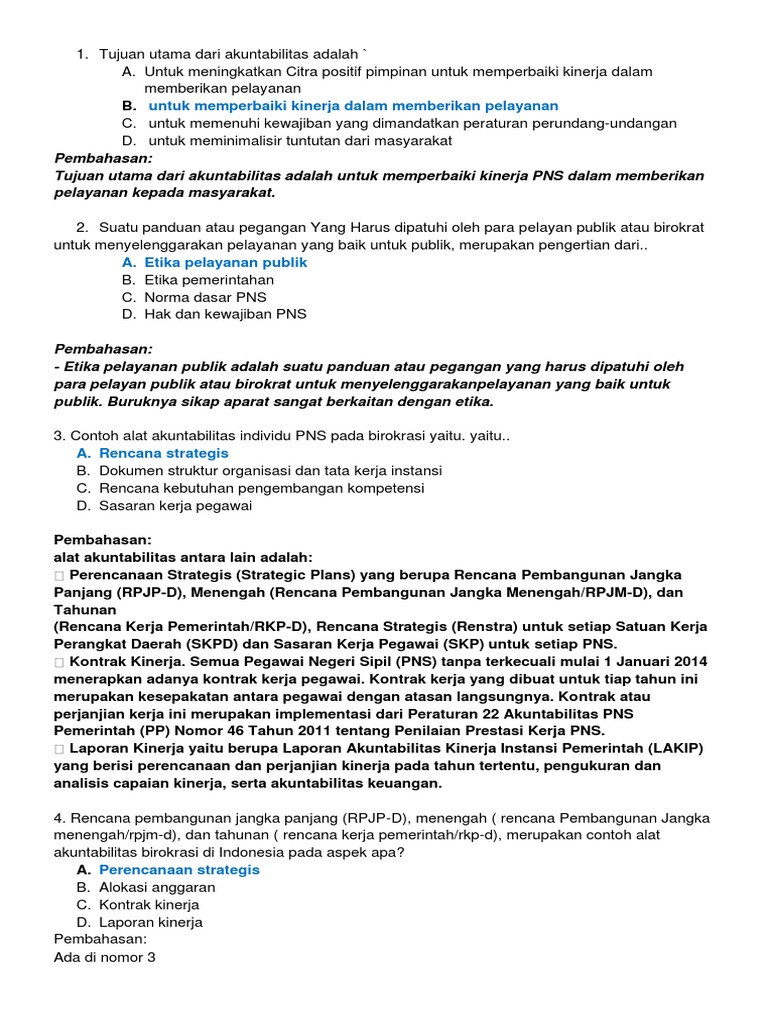 Soal Mooc PPPK 2022 | PDF